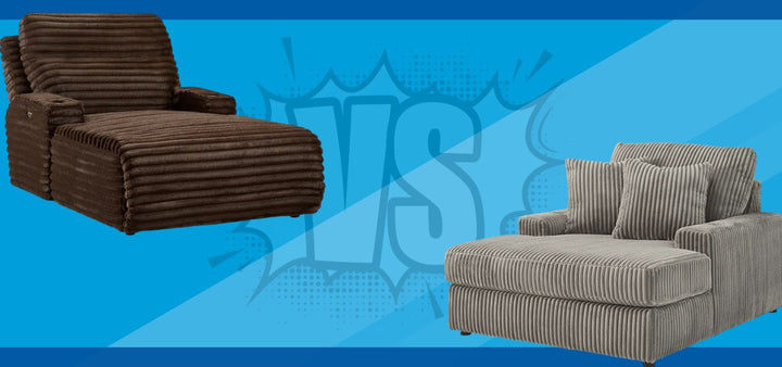 Alaire Power Reclining Chaise by Vogue Home vs. Lindyn Chaise by Ashley Furniture