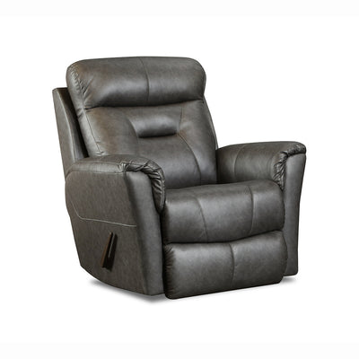 Flicker rocker recliner in gray, manual reclining, from Southern Motion