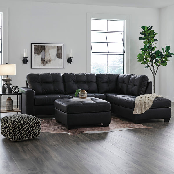 Barlin Mills Right Chaise Sectional with Ottoman