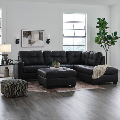 Barlin Mills Right Chaise Sectional with Ottoman from Signature Design by Ashley
