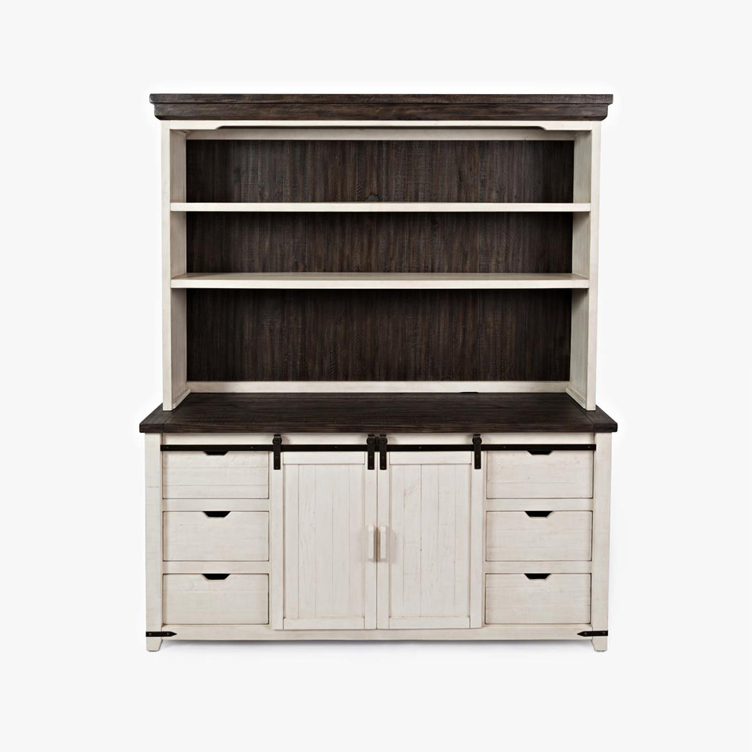 Madison County Server and Hutch - White