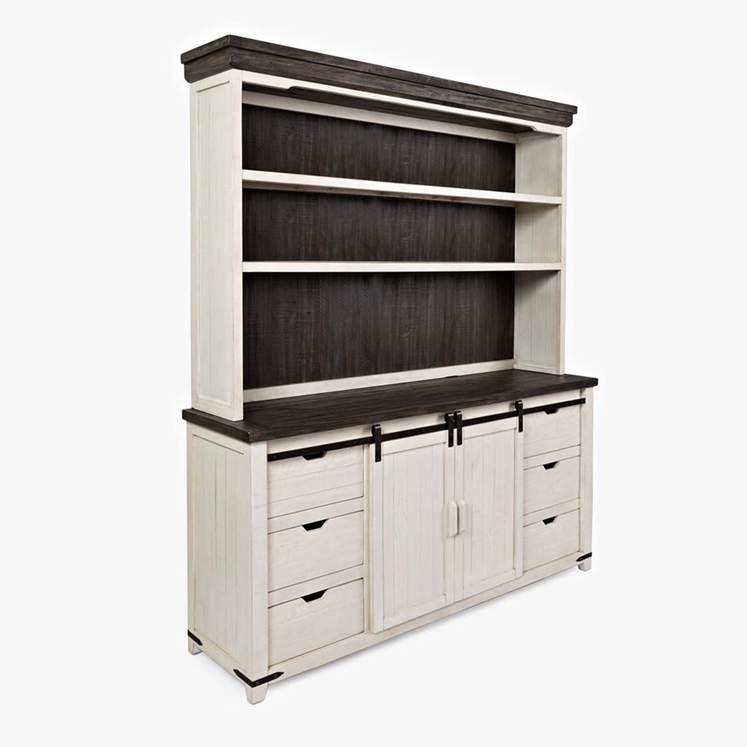 Madison County Server and Hutch - White