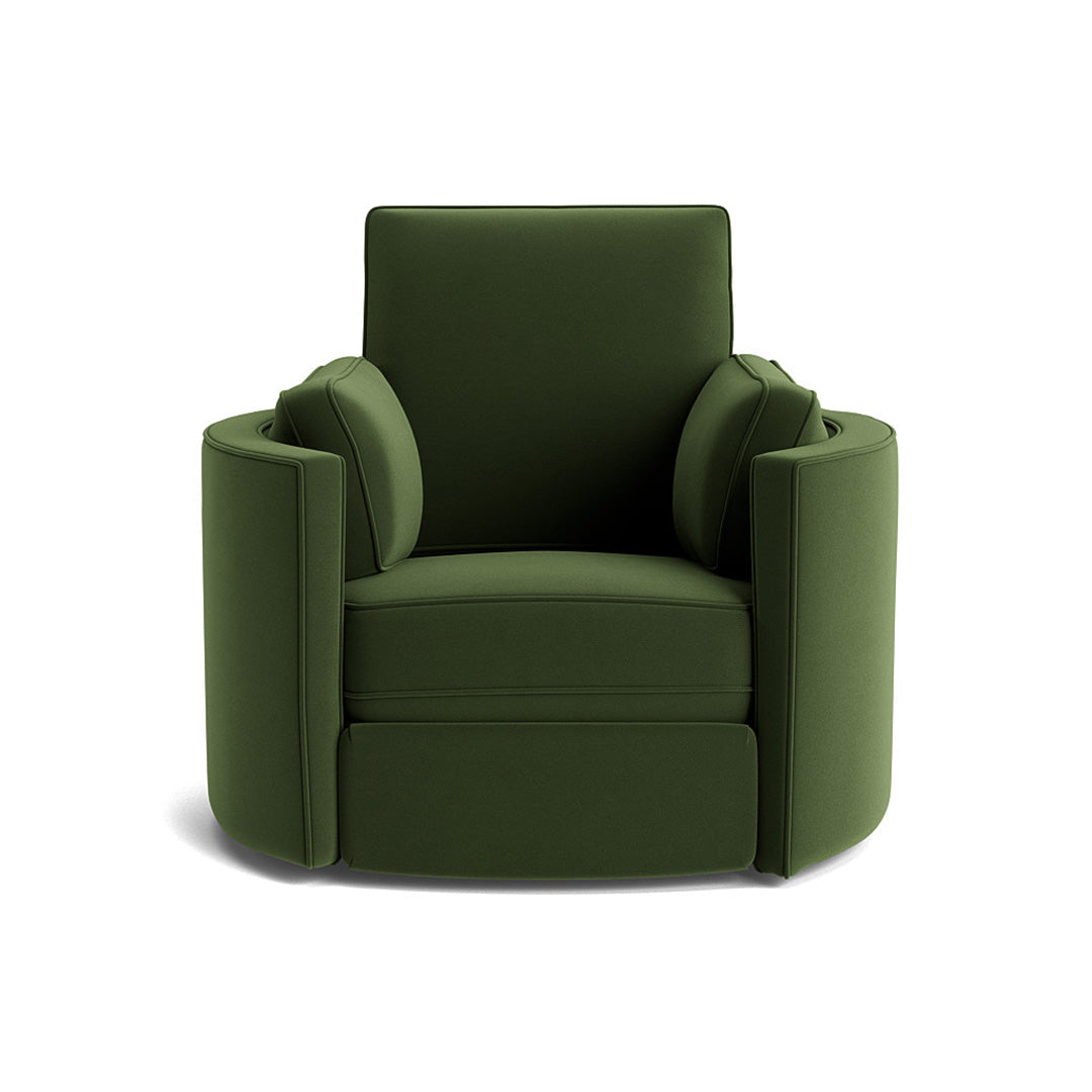 Joybird green swivel power recliner