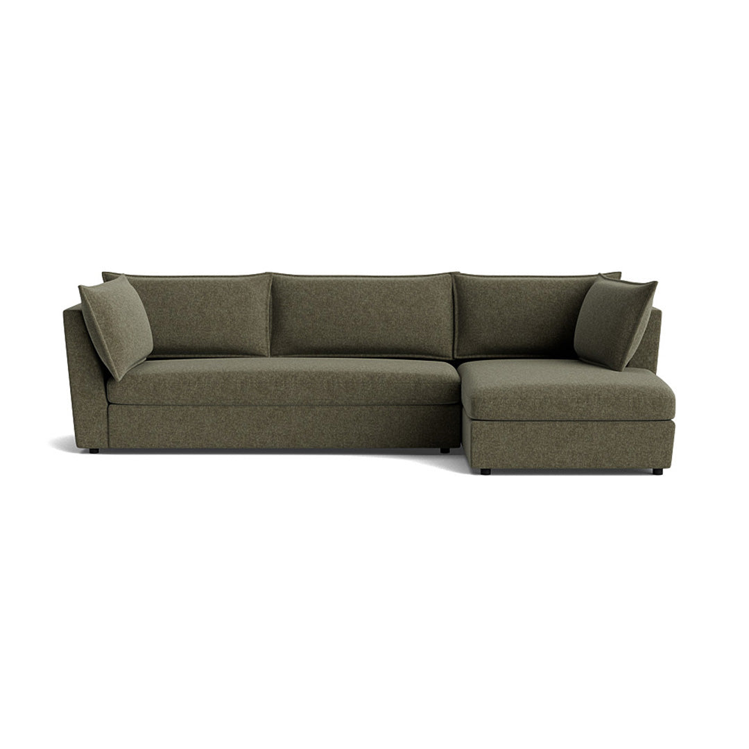 Joybird green sectional sofa