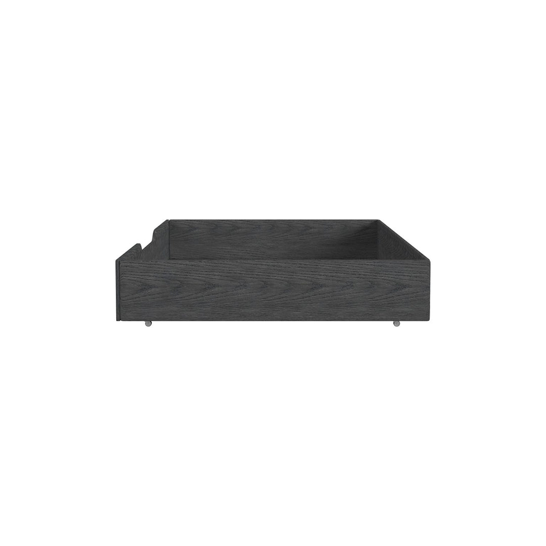 Gray trundle with caster wheels