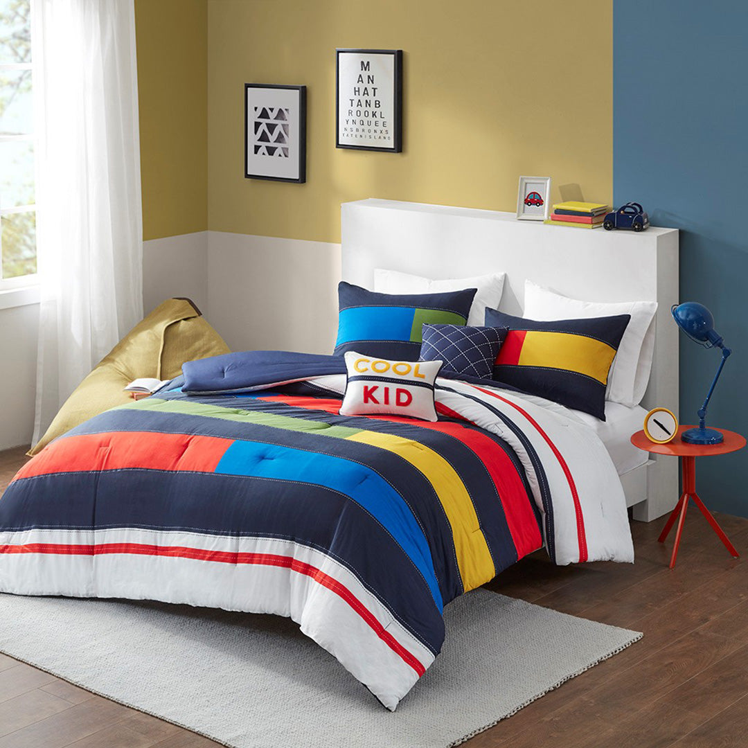 Morris Stripe Comforter Set