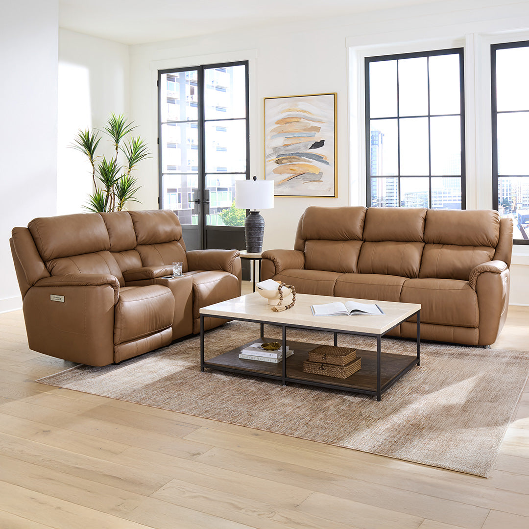 Grace Leather Zero-G Power Reclining Loveseat
