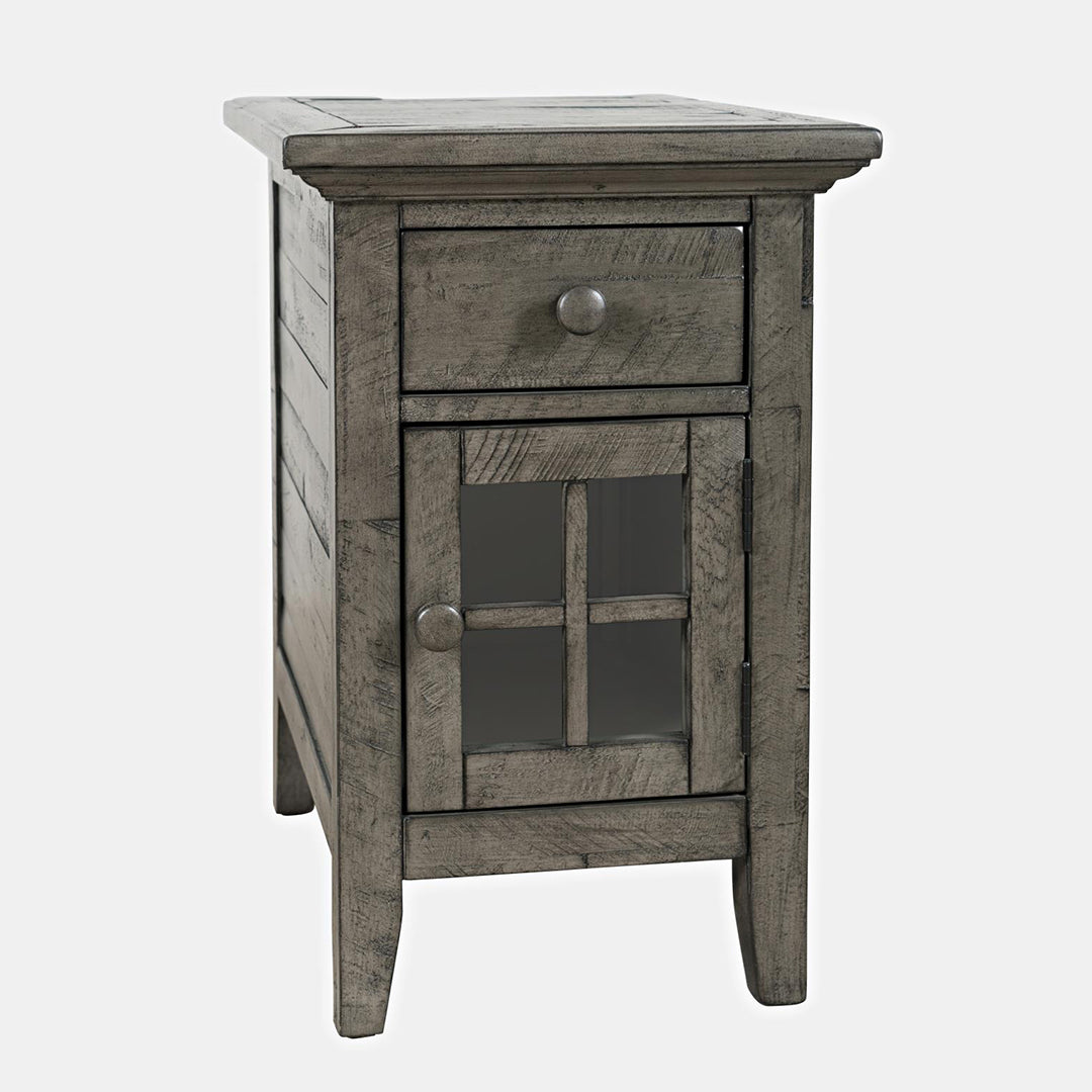 Craftsman Power Side Table - Stone