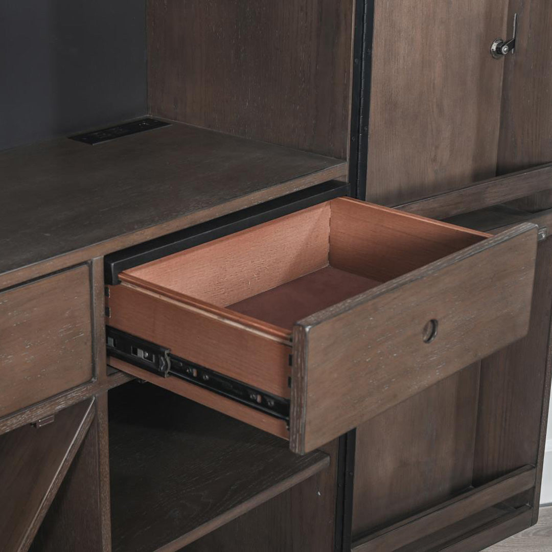 Malibu Bar Cabinet from Sunny Designs, Inc. in Brown Veneer with LED Lighting - Additional view 10