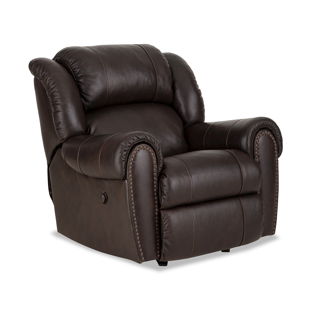 Franklin Leather Power Rocker Recliner