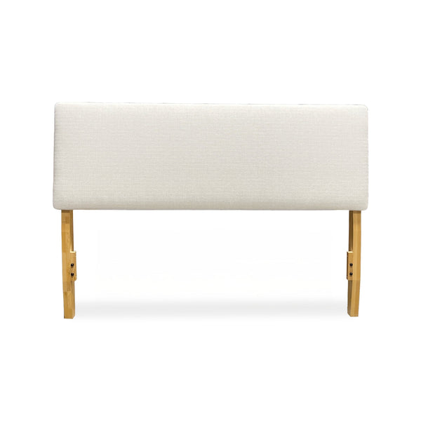 2-West Upholstered Queen Headboard - White