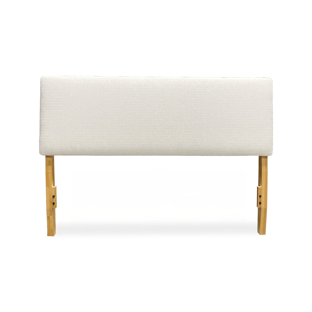 2-West Upholstered Queen Headboard - White