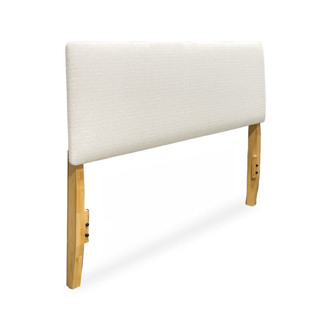 2-West Upholstered Queen Headboard - White