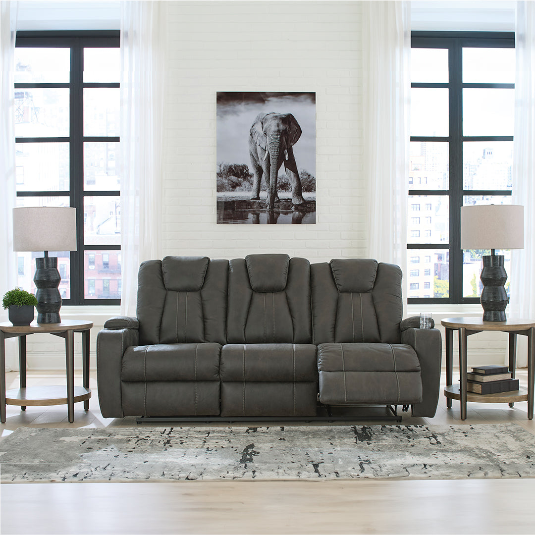 Batavia Pier reclining sofa by Ashley Furniture styled in a modern living room