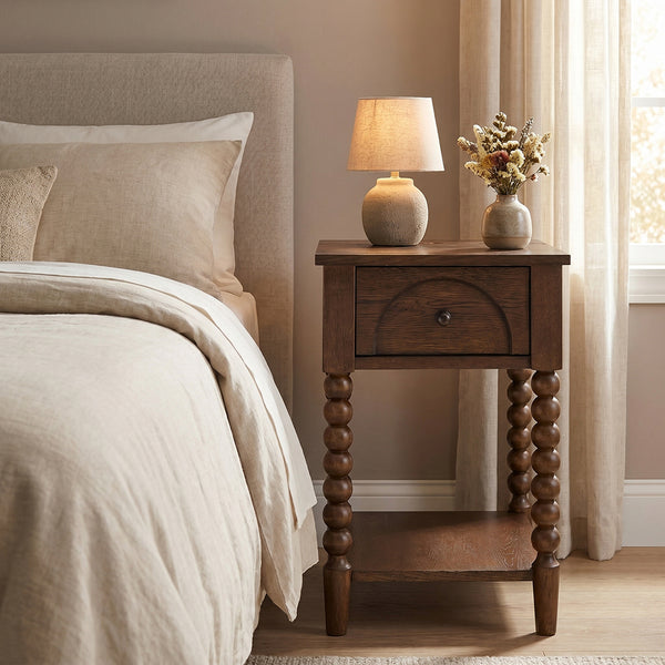 Mabel Chairside Table from Sandberg Furniture in Veneer - Alternate angle