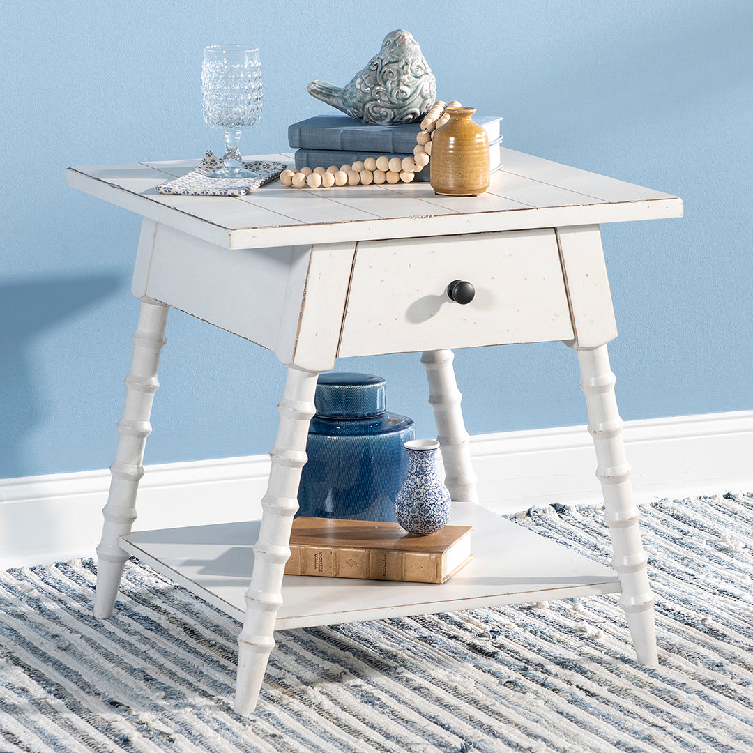 Vintage Market Bobbin End Table