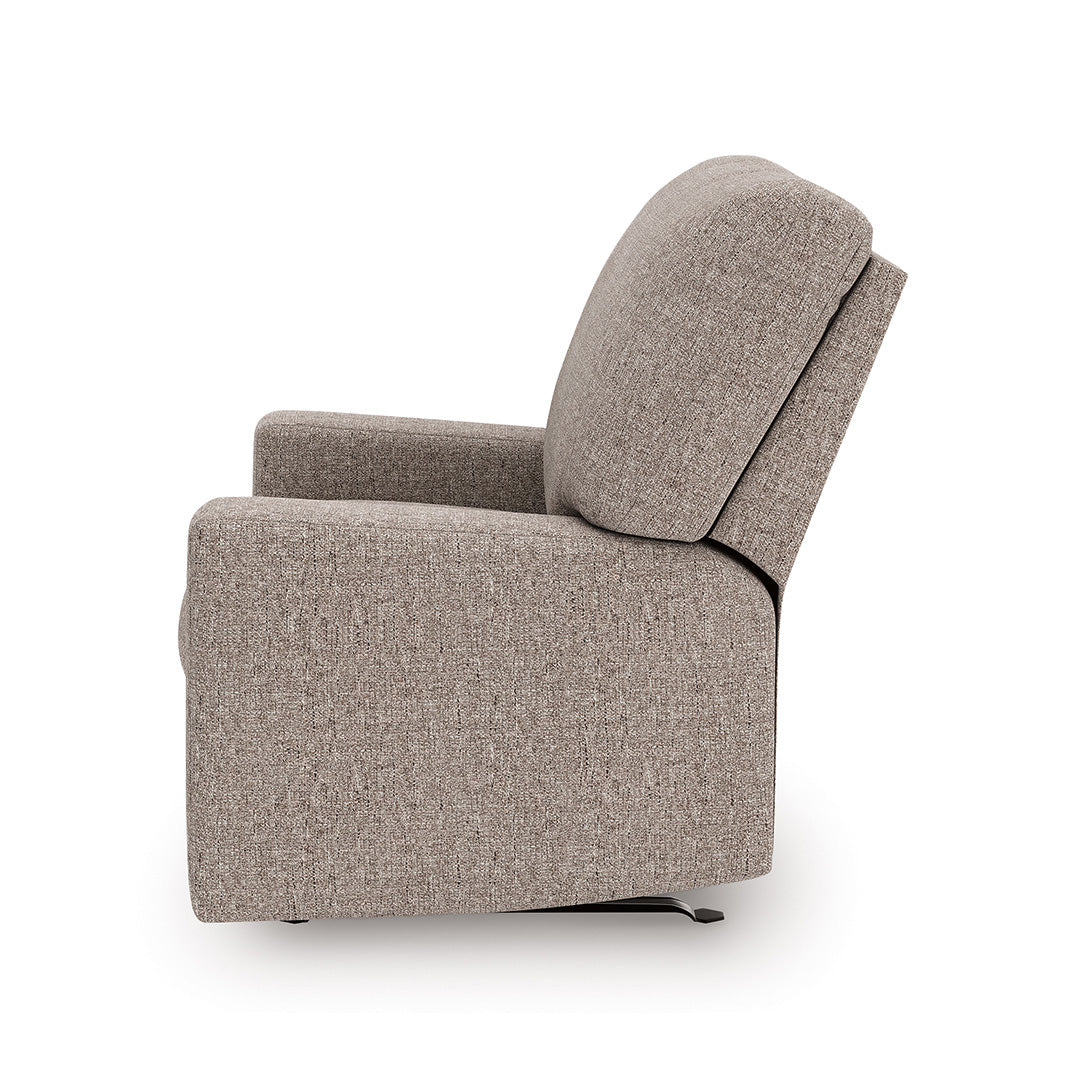 Seyler Rocker Recliner from Signature Design by Ashley in Fabric with Manual Recline - Side view