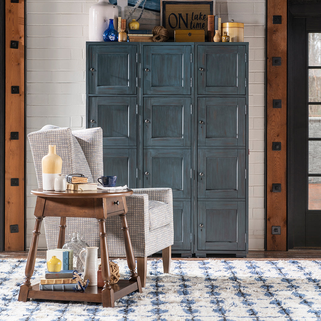 Lake House End Table from Legacy Classic Furniture in Veneer - Lifestyle view