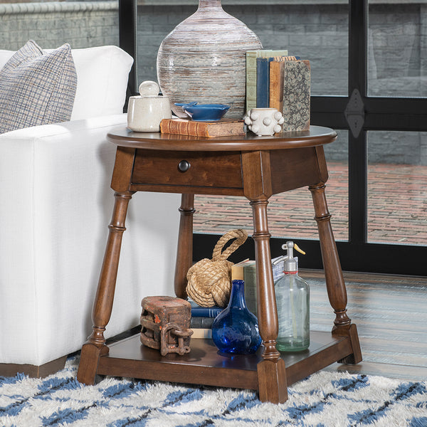 Lake House End Table from Legacy Classic Furniture in Veneer - Closeup detail