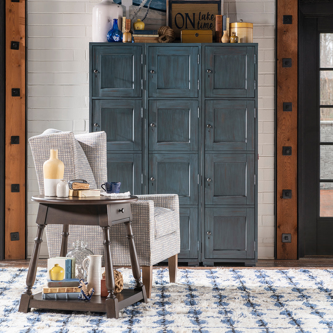 Lake House End Table from Legacy Classic Furniture in Veneer - Lifestyle view