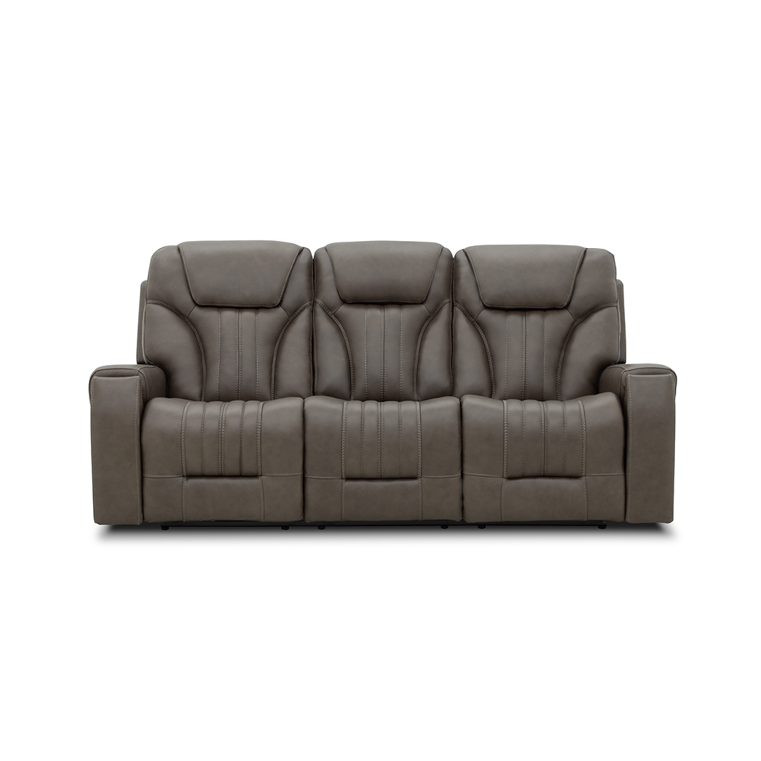 head on view of the Clark Zero-G Reclining Sofa by Moto Motion