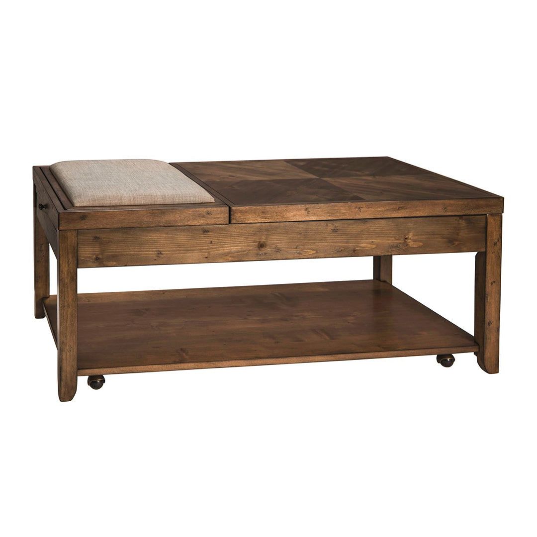 Brown Mitchell Cocktail Table from Liberty Furniture