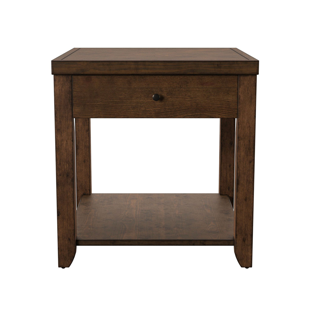 Brown Mitchell End Table from Liberty Furniture - Detail view