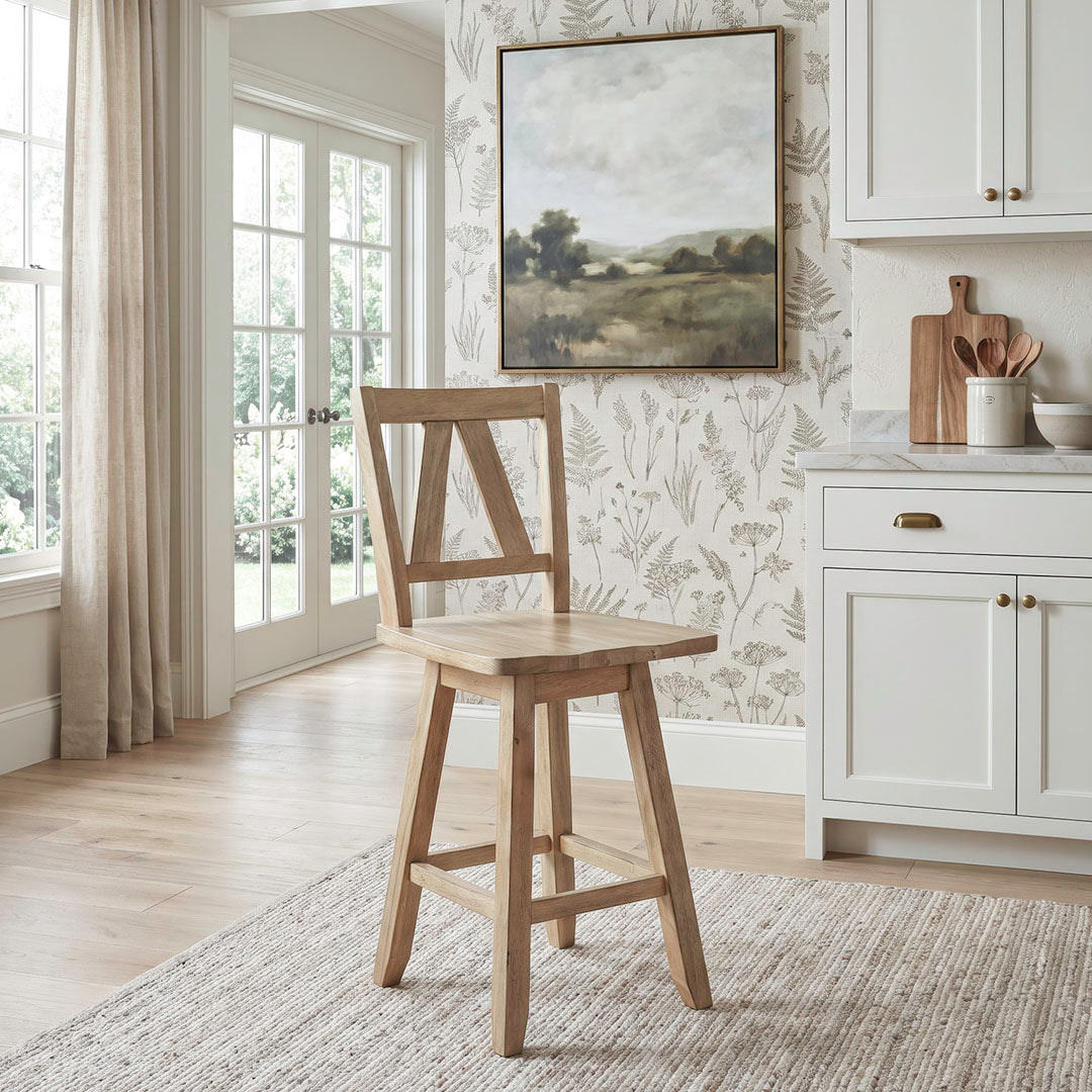 Lindsey Farm Swivel Stool from Liberty Furniture in Veneer with Swivel - Additional view 13