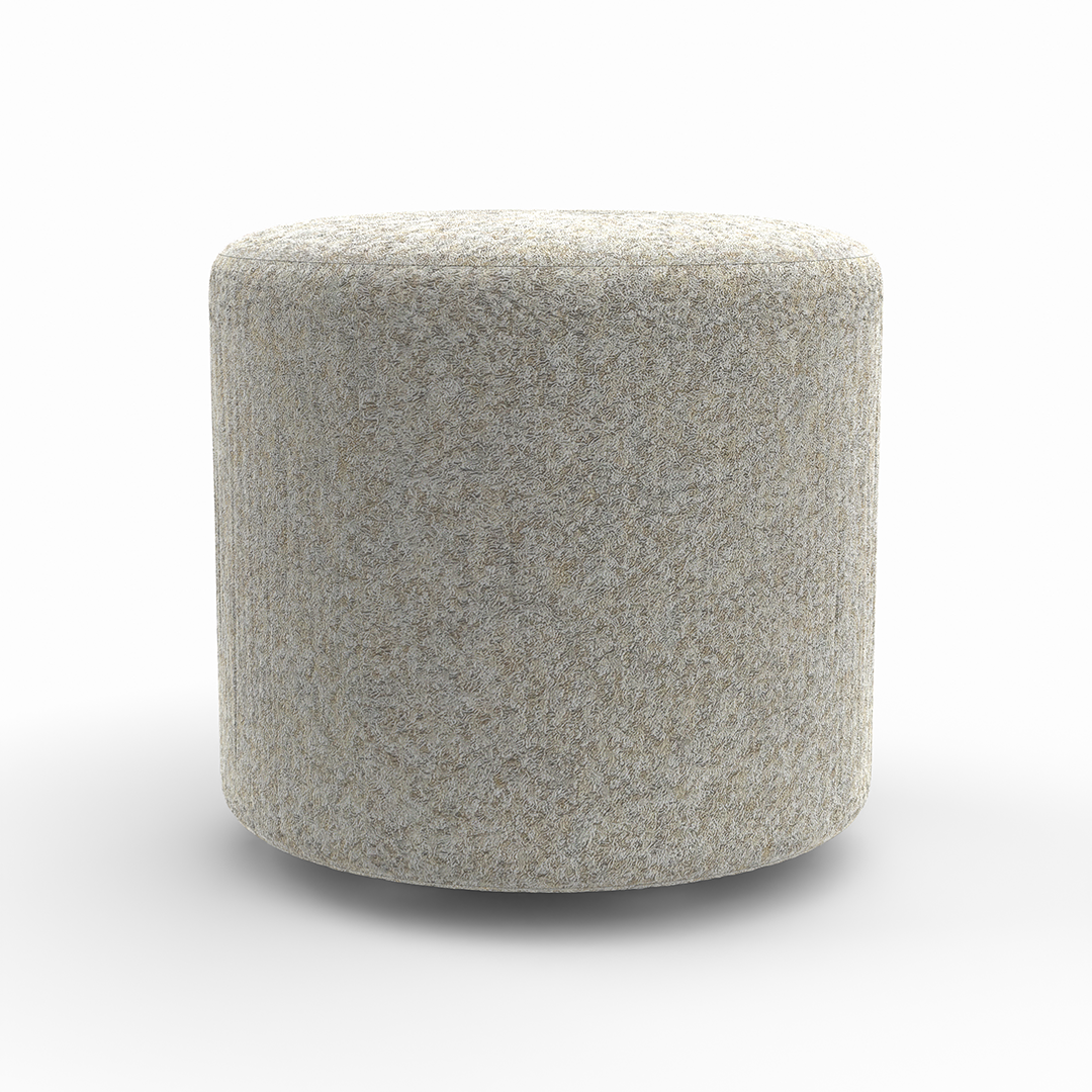 Small Round Ottoman with Casters