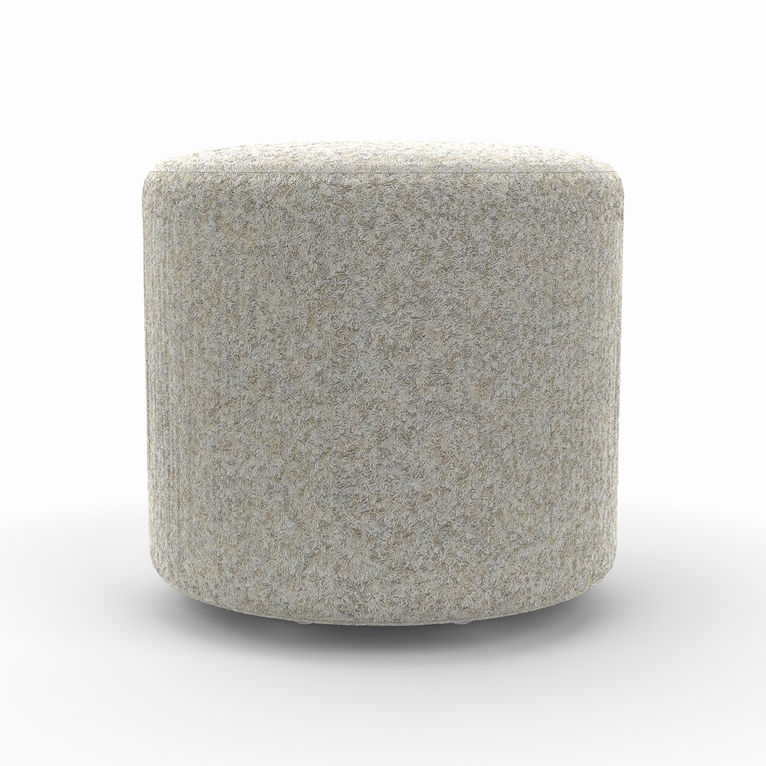 Small Round Ottoman with Casters