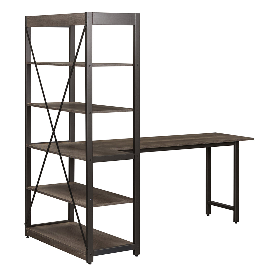 Tanners Creek Desk with Attached Bookcase