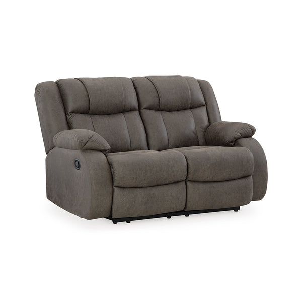 First Base Reclining Loveseat in gray from Signature Design by Ashley