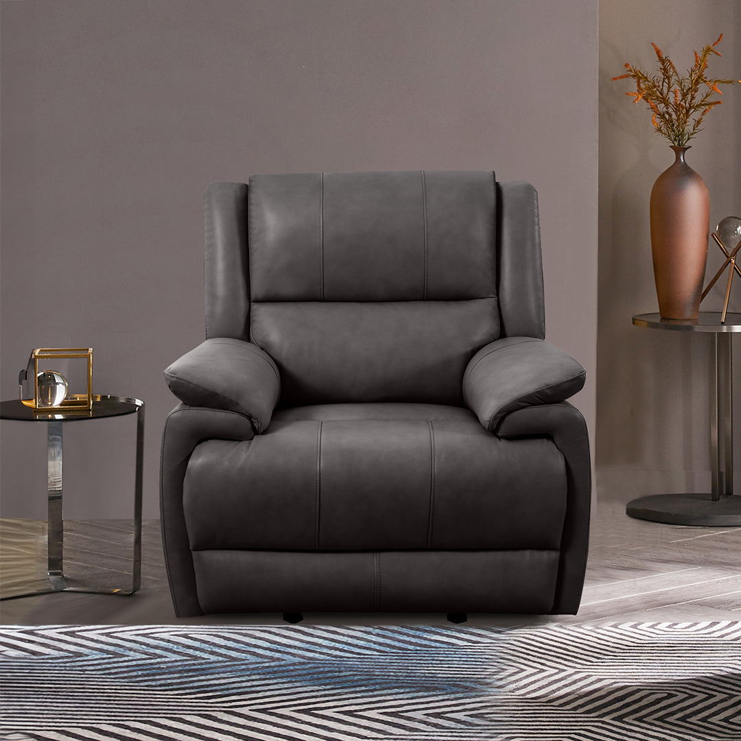 Sillón reclinable eléctrico de cuero Madrid
