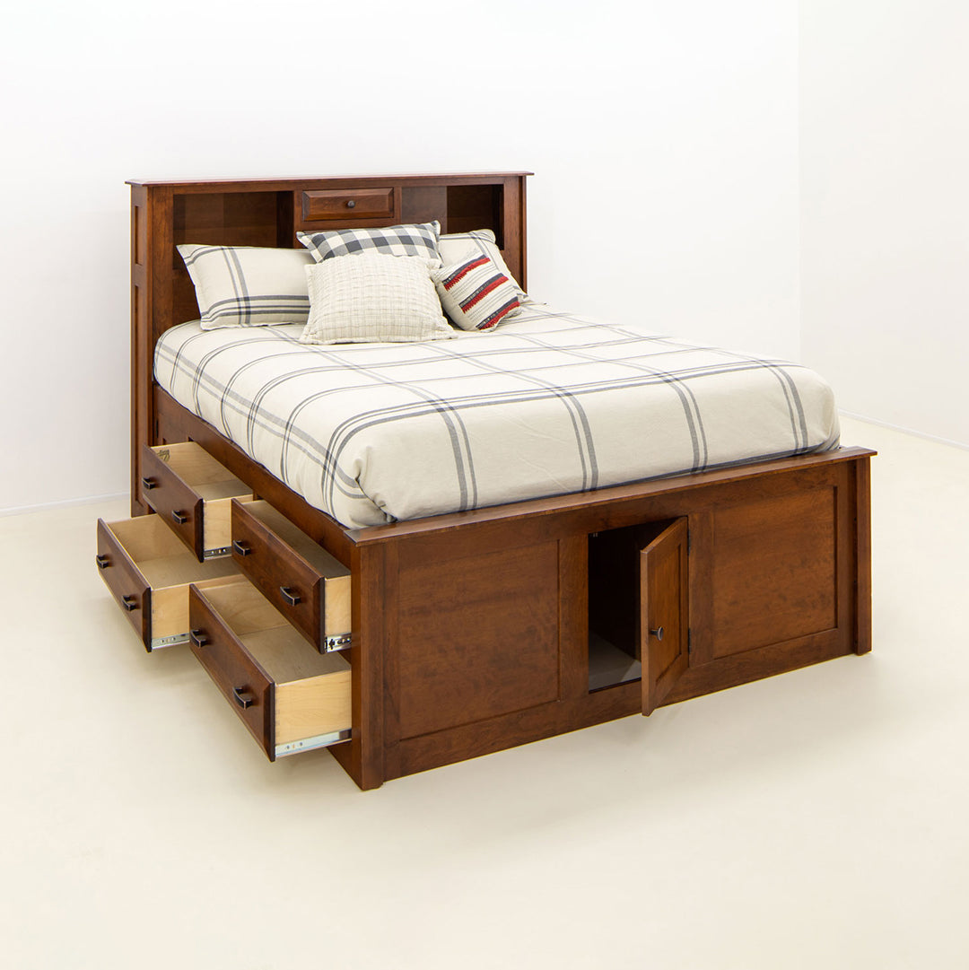 Simplicity Bookcase Storage Bed