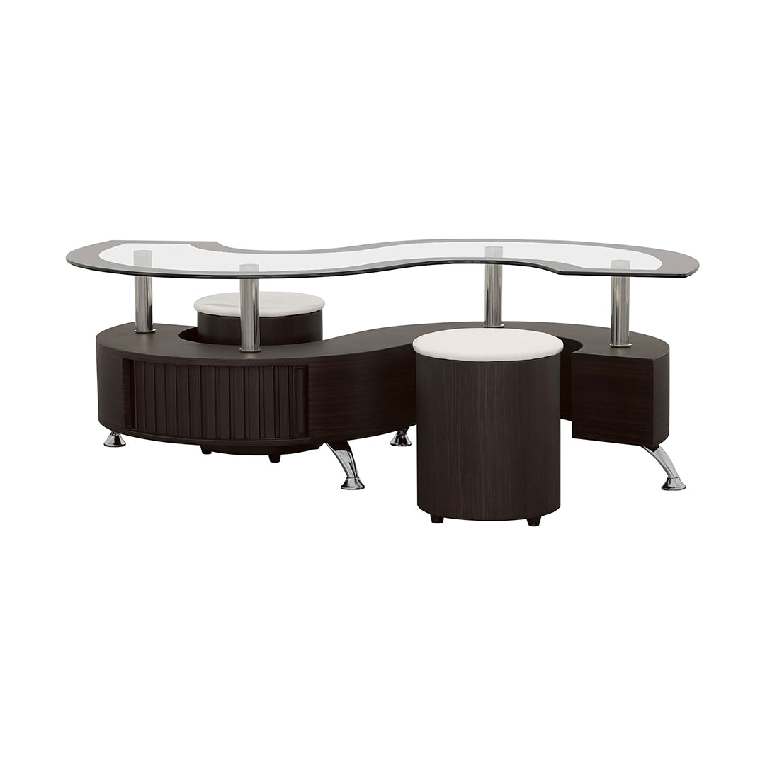 Eclipse Cocktail Table with Stools
