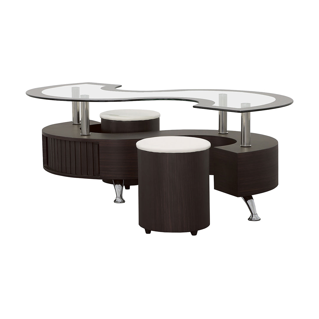 Eclipse Cocktail Table with Stools