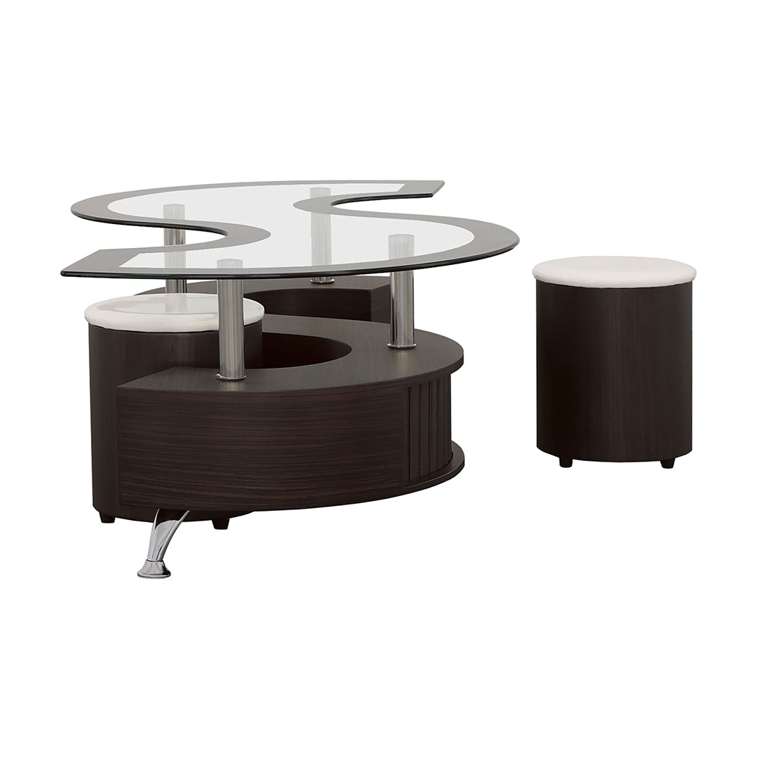 Eclipse Cocktail Table with Stools