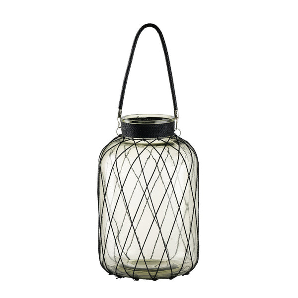 Large Glass Vase with Handle