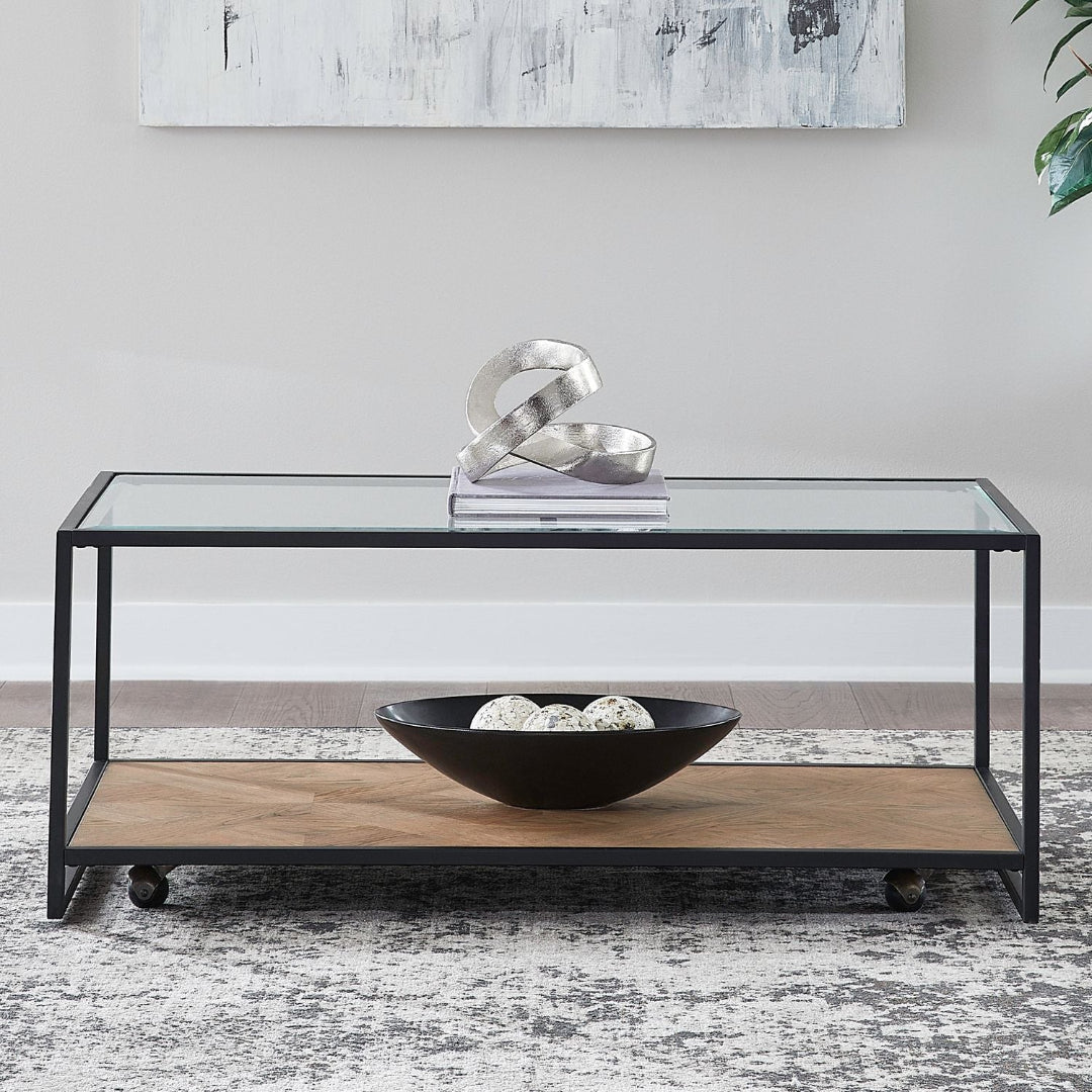 Bedford Cocktail Table from Liberty Furniture in Black - Alternate angle
