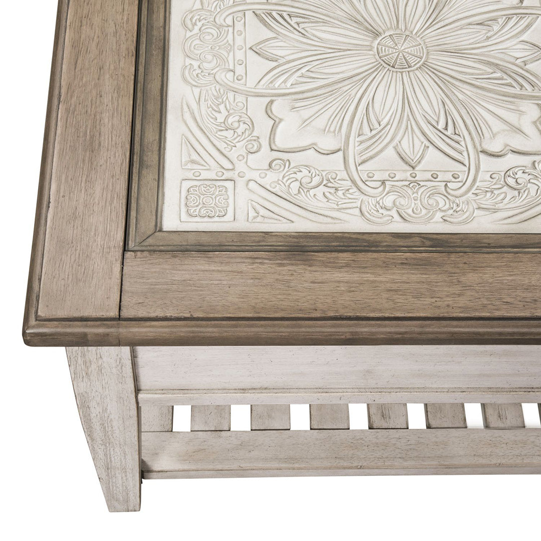 White Heartland Cocktail Table from Liberty Furniture - Additional view 7
