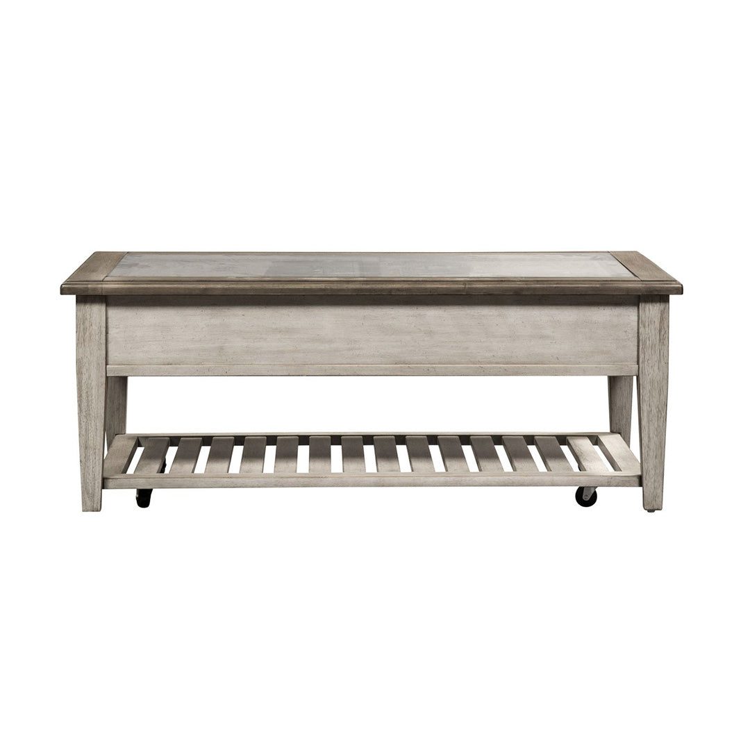 White Heartland Cocktail Table from Liberty Furniture - Additional view 4