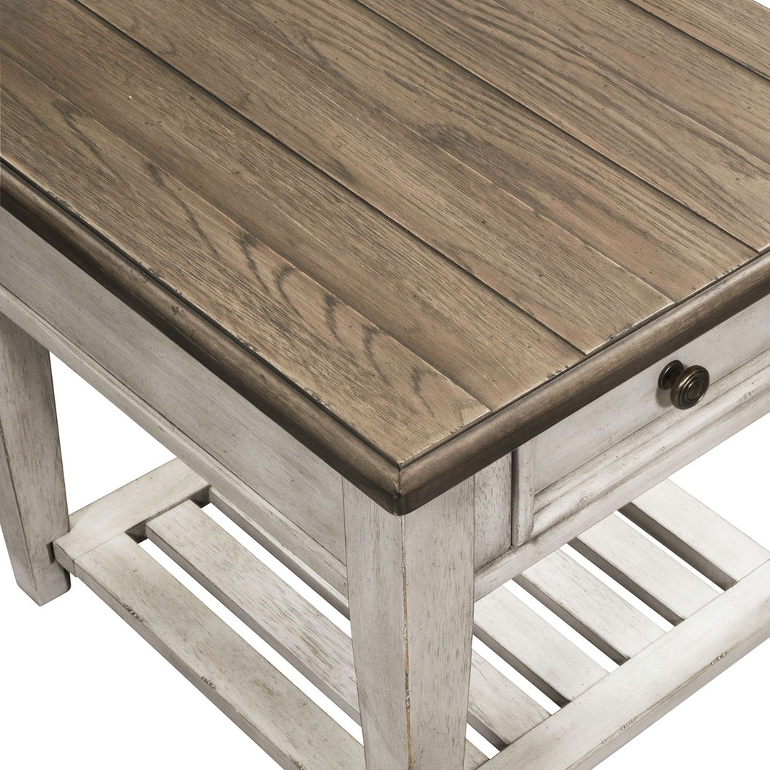 White Heartland End Table from Liberty Furniture - Additional view 7