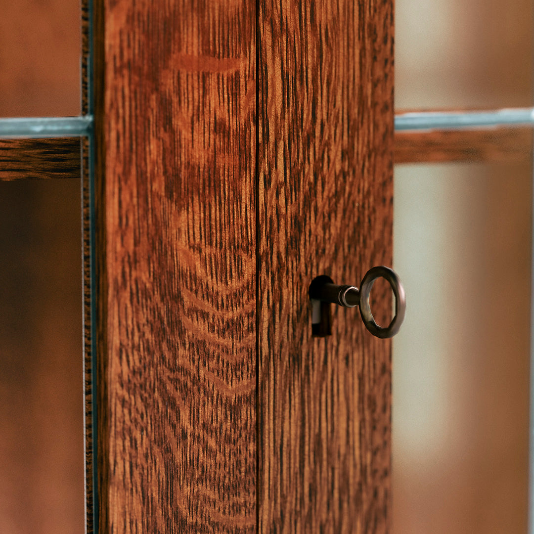 Collectors Edition from L and J.G. Stickley Inc in Brown Solid Wood with LED Lighting, Made in USA - Closeup detail
