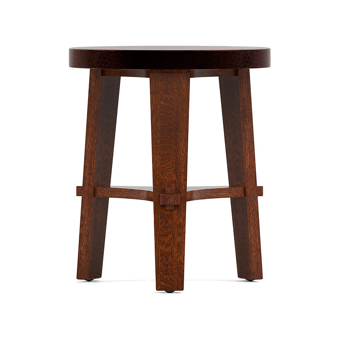 Little Treasures Tabouret Table II from L and J.G. Stickley Inc in Brown Solid Wood, Made in USA - Front view