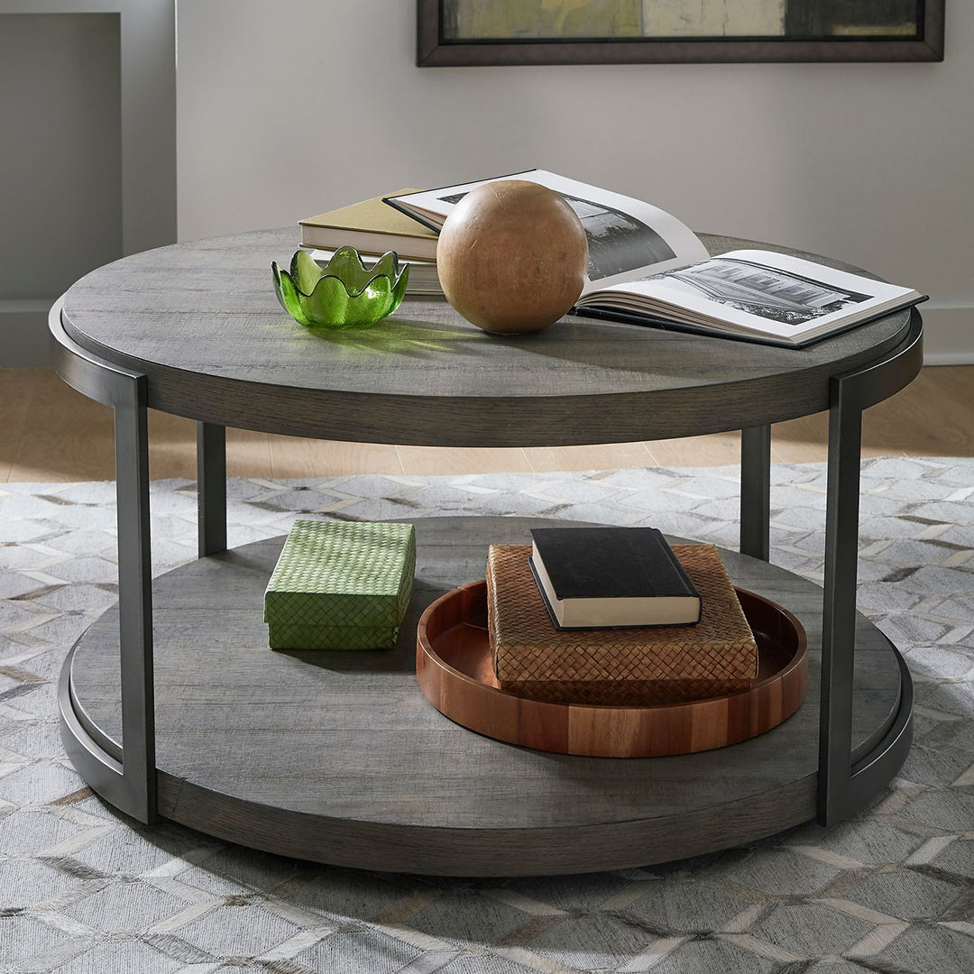 Mesa de cóctel redonda con vista moderna
