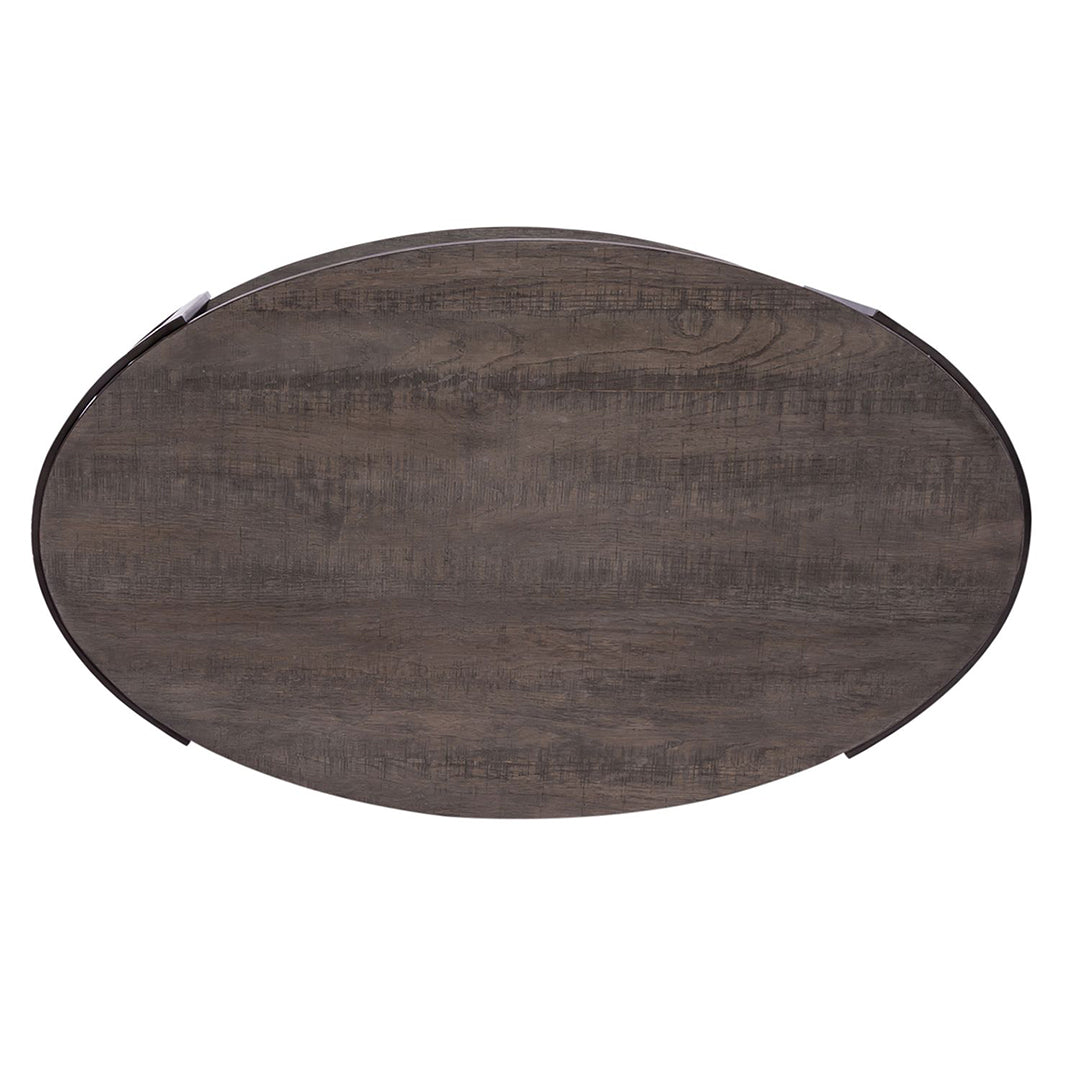 Mesa de cóctel ovalada con vista moderna
