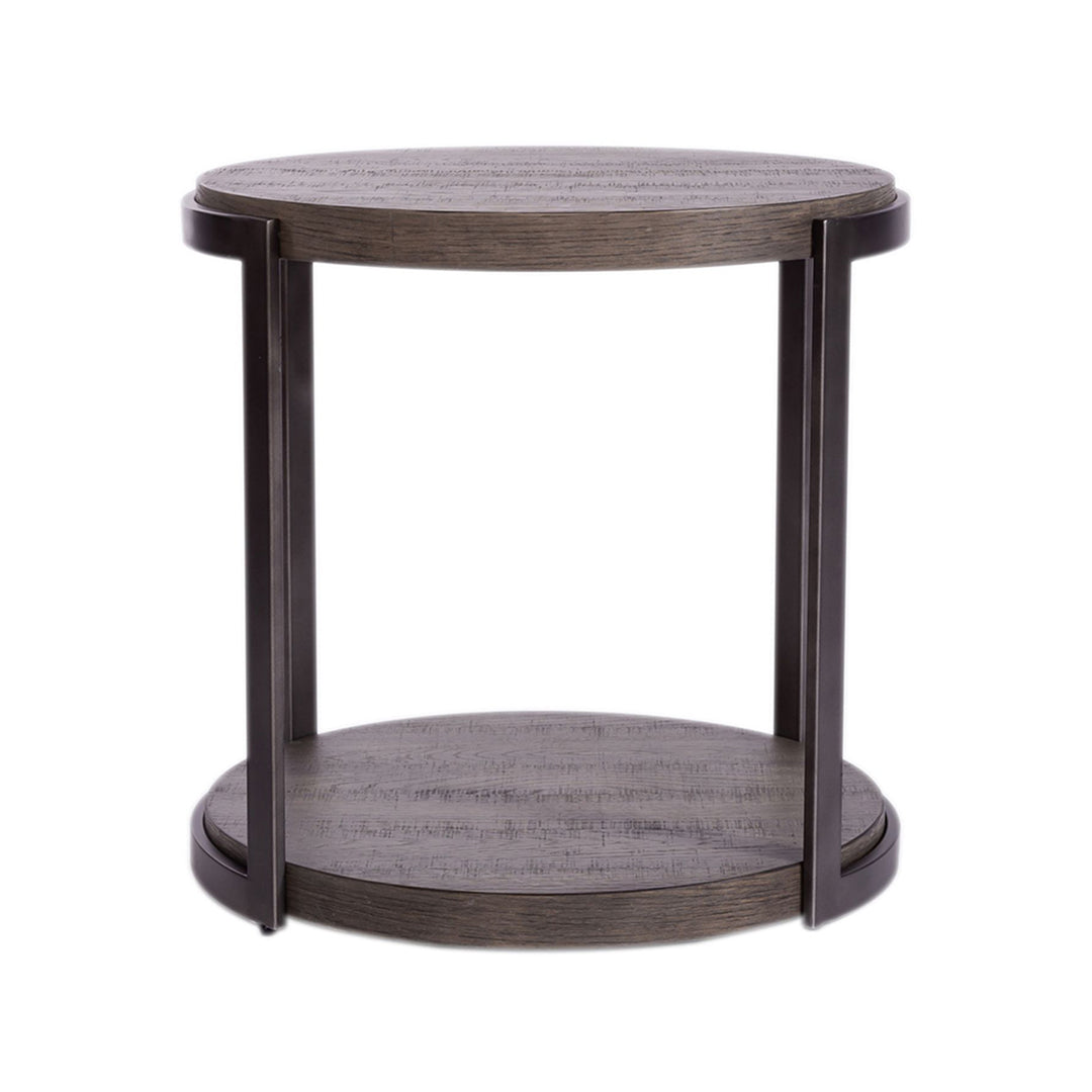 Modern View Round End Table