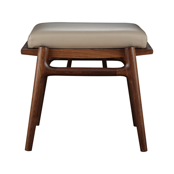 Walnut Grove Leather Footstool