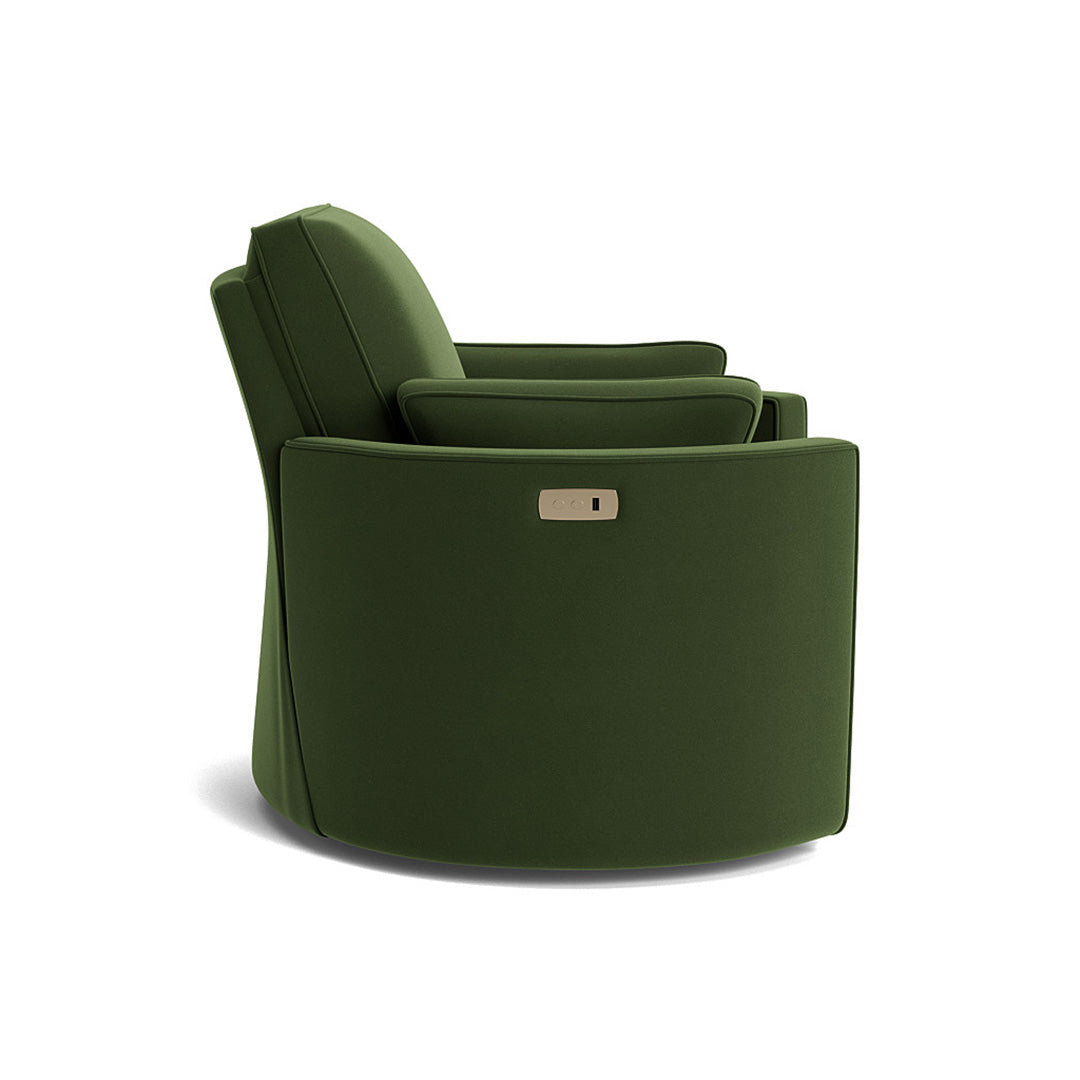 Joybird green swivel power recliner