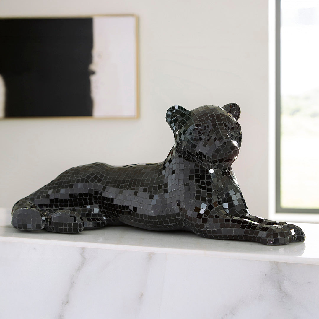 Drice Panther Sculpture - Black